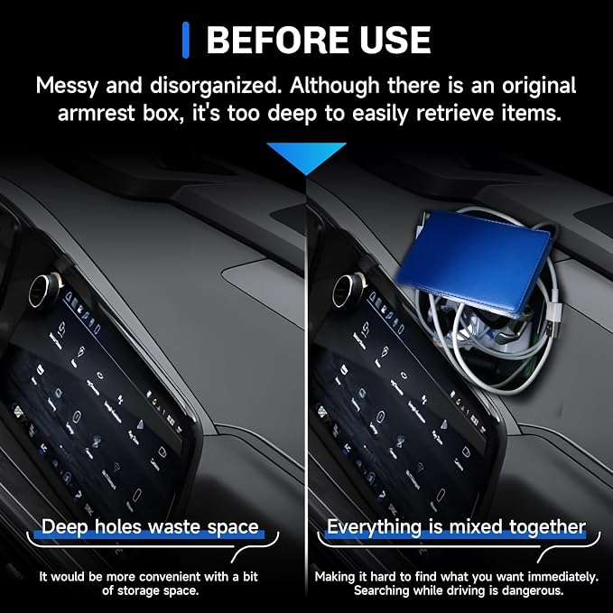 SXCY for 2026 Chevy Tahoe Dashboard Organizer Tray for 2025 2026 Chevy Tahoe Suburban Accessories Screen Back Console Tray 2026 Chevy Tahoe Suburban Behind Dash Console Organizer