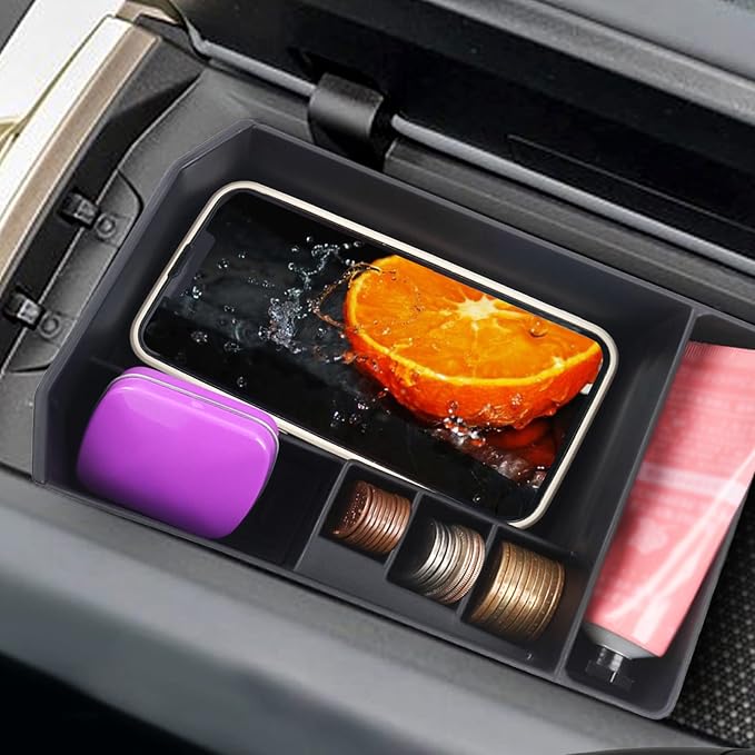 SHAOHAO 2026 iX I20 Console Organizer Tray Fit for 2022 2023 2024 2025 2026 iX Accessories Console Organizer 2023 2024 2025 2026 iX xDrive50, M60 Storage Box Insert Armrest Console Tray