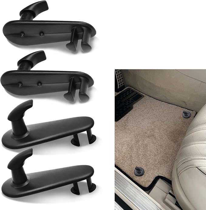 4PCS Car Floor Mat Clips, Car Mat Hook, Carpet Holders Fixing Clamps Hooks Replacement #08210-00820 08211-00720, Car Interior Accessories Floor Carpet Fixing Clips Suitable for Toyota Lexus