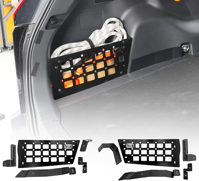 HIGH FLYING for Toyota RAV4 2026 2027 Car Accessories Modular Storage Molle Panel Cargo Shelf Organizer Luggage Carrier Rack Aluminum Alloy (Storage Box B)