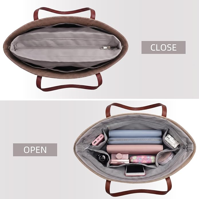 VANCORE Purse Organizer Insert for Handbags,Tote Bag Organizer Insert with Zipper Bag,Premium Handbag Organizer Inside Liner for Women