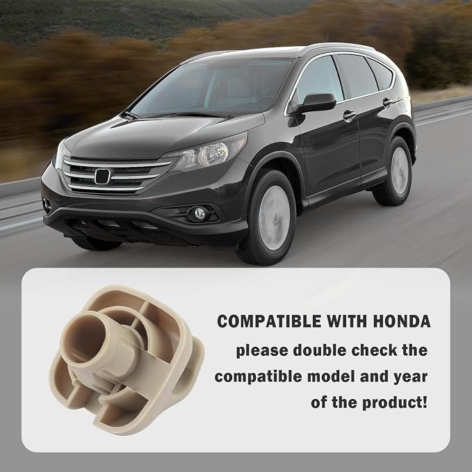 2PCS Sun Visor Clip,Durable Car Visor Clip Hook Replacement OEM#88217S01A01ZA,88217S04003ZA,Premium Car Visor Accessories Compatible with Honda Civic Accord Odyssey (Beige)