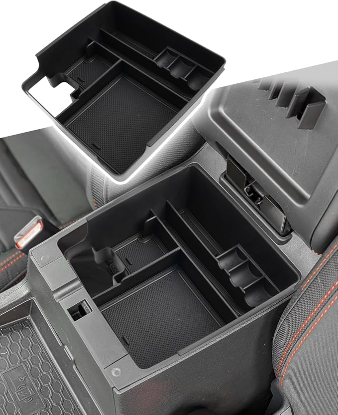 CDEFG 2022-2025 2026 Frontier Center Console Organizer Tray for Nissan Frontier Accessories Armrest Storage Box Insert Tray for Frontier S,SV,Hardbody Edition,Pro-X,Pro-4X,SL Arm Rest