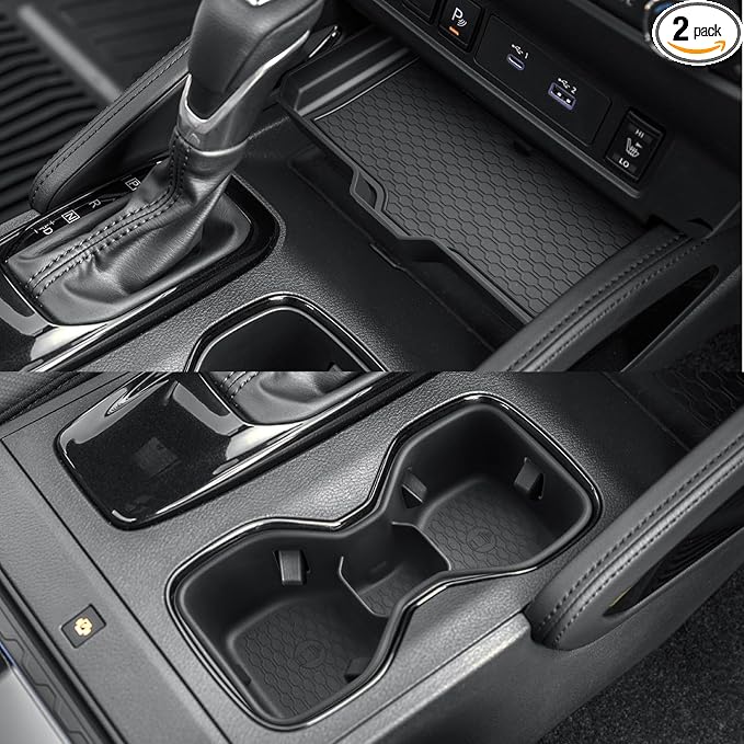 CDEFG 2Pcs for 2025 Nissan Frontier Center Console Organizer for 2022-2025 Nissan Frontier Accessories Middle Console Storage Box Cup Holder
