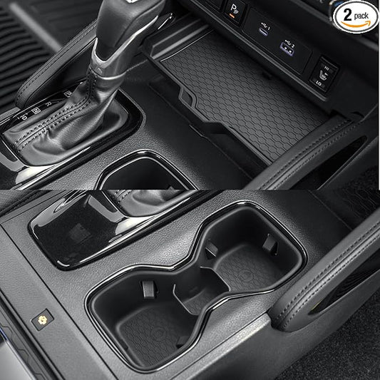 CDEFG 2Pcs for 2025 Nissan Frontier Center Console Organizer for 2022-2025 Nissan Frontier Accessories Middle Console Storage Box Cup Holder
