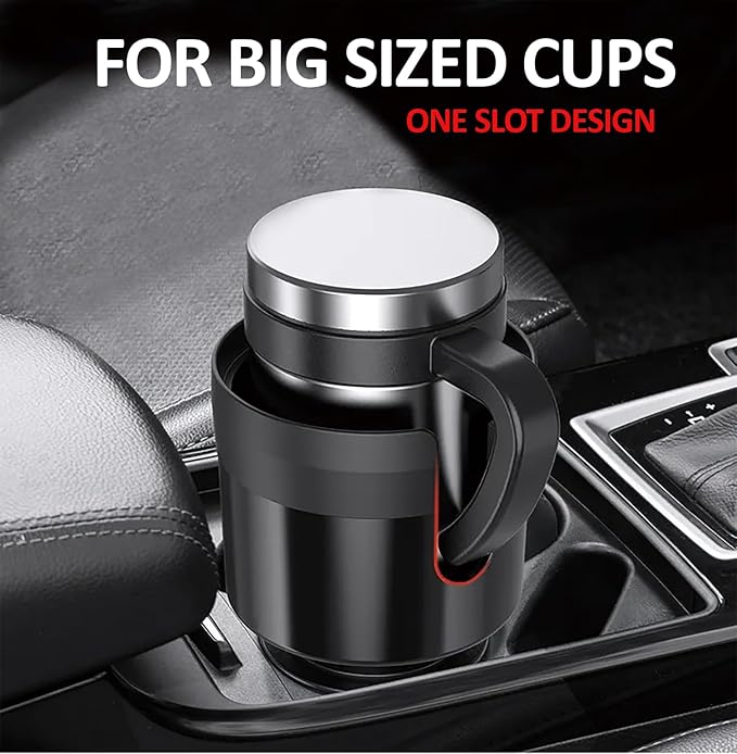 New Car Cup Holder Expander for Stanley Quencher H2.0 (30 & 40 Oz. Models), Also Compatible with Stanley IceFlow, Yeti 20/26/30oz, Hydroflask 32/40oz, Large Water Bottles and Tumblers