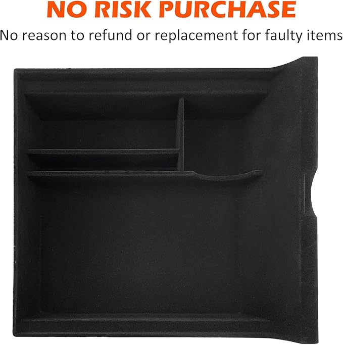 Center Console Organizer Tray fits for Tesla Model 3 Accessories 2020 2021 2022 2023, Model Y 2020 2021 2022 2023 2024（Fit Tesla Model 3/Y cover close by sliding）