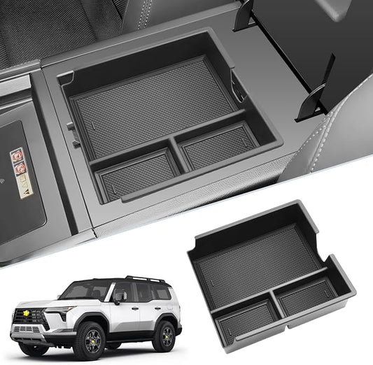 SKTU for 2024 2025 2026 Lexus GX550 Accessories Center Console Organizer for 2024 2025 2026 Lexus GX550 (Premium/Luxury/Overtrail) Console Tray GX550 Middle Console Organizer (NOT Fit for Cool Box)