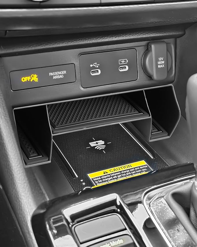Integra Tray Multi-level Storage with Non-slip Pads for 2023 2024 2025 2026 Acura Integra Center Console Organizer Console Storage Insert Tray Integra Extra Compartments forAcura Integra Accessories