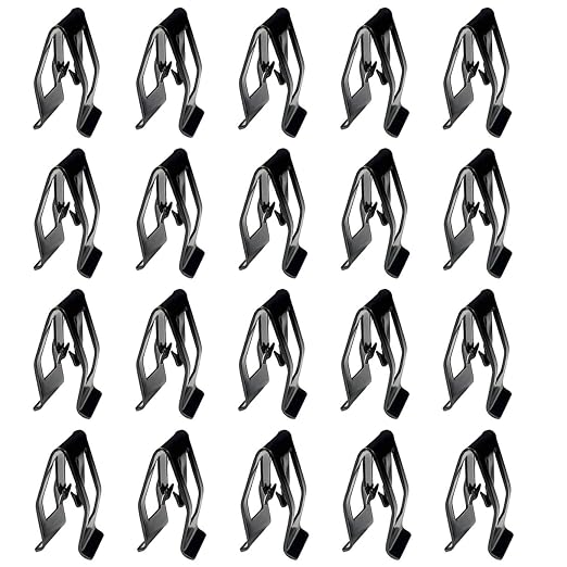 20 Pcs Universal Dashboard Trim Clips, Metal Trim Retainer, Auto Dash Panel Retainer Clips, Trim Metal Clips, Car Console Fastener, Dash Clips for Car Accessories