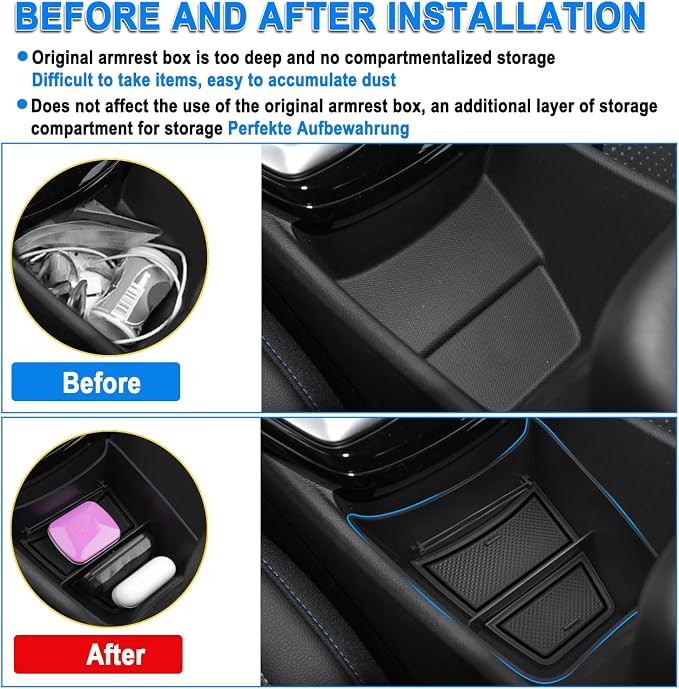 SHAOHAO Console Organizer Fit for 2024 2025 Chevy Trax Accessories 2024 2025 Chevy Trax (LS/1RS/LT/2RS/ACTIV) Storage Box Expanded Tray Chevy Trax 2024 Armrest Insert Tray 2024 2025 Trax Accessory