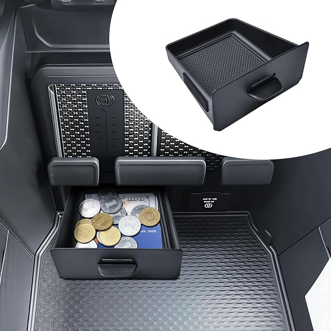 EDBETOS Storage Drawer Tray Compatible with 2019–2026 Dodge RAM 1500 2500 3500 Center Console Storage Drawer Accessories, Removable Cubby Organizer Box Insert Tray (Only Fits Models with Cubby)