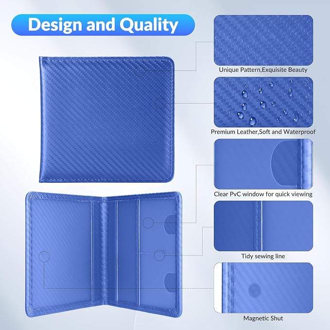 Car Registration and Insurance Card Holder，Vehicle Glove Box Car Organizer，Accessories Case for Storing Driving Licences, Cards, Documents