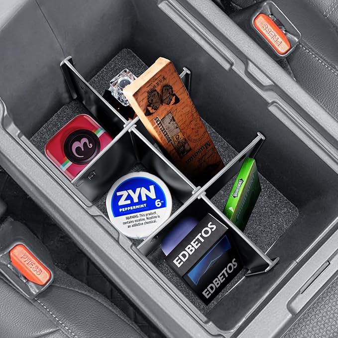 EDBETOS Center Console Divider Organizer Compatible with 2023 2024 2025 2026 Honda CRV Accessories LX/EX/EX-L/Sport Hybrid/Sport Touring Hybrid Armrest Secondary Insert Storage, Can Used w/Upper Tray