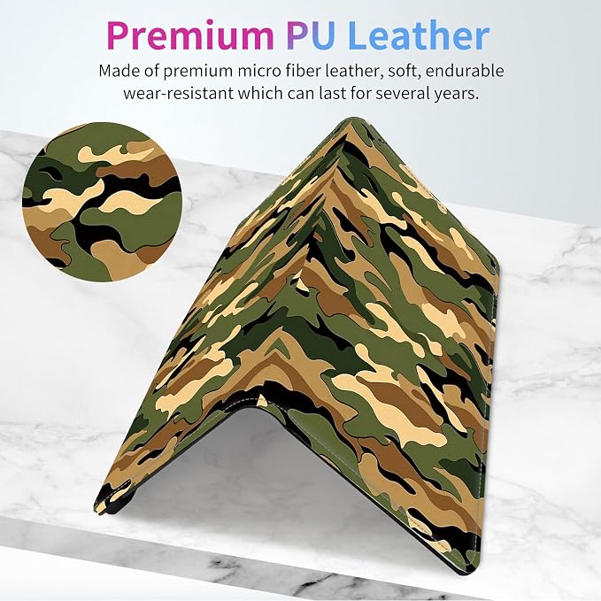 Car Registration and Insurance Holder,PU Leather Car License Document Insurance and Registration Card Holder Men Women Vehicle Glove Box Organizer Auto Accessories-Classic Army Camouflage Pattern
