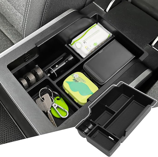 Center Console Organizer Tray for 2026 2025 GMC Terrain (Elevation Denali At4) Interior Accessories Middle Console Armrest Storage Coin Box