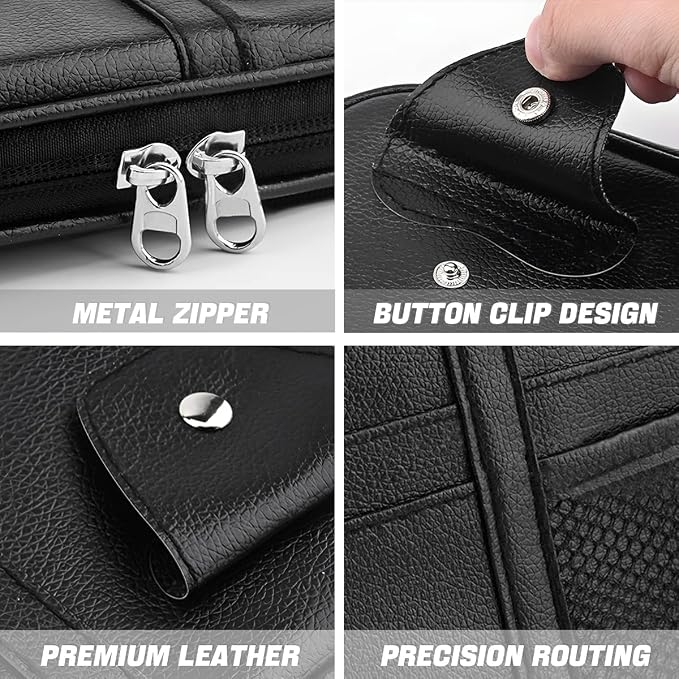Car Sun Visor Organizer, Sunglass Holder and Storage Pocket, Card Cash Pouch with Multi-Pocket Net Zipper, Case Bag for License Pen Key, Auto Interior Accessories for Truck, SUV, Van (Blue)