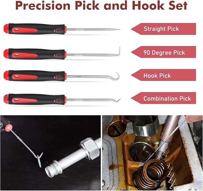 GLK 248pcs Trim Removal Tool, Pry Tool, Door Panel Radio/Stereo Terminal Removal Tool Kit, Fasteners Remover, with Car Retainer Bumper Clips,Automotive Hook Set, Blue