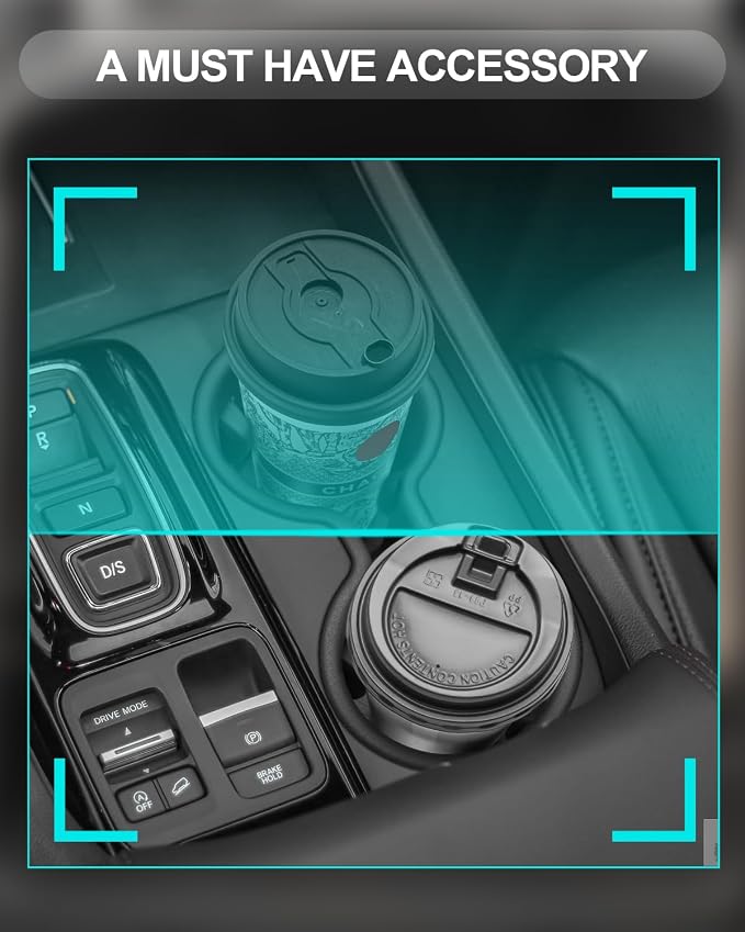 CDEFG Center Console Organizer for 2026 Honda Passport (RTL/TrailSport Elite/TrailSport) Accessories for 2026 Passport Middle Console Cup Holder Storage Box(Cup Holder for 2026 Passport)