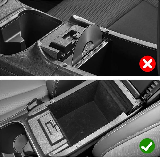 SHAOHAO 2PCS 2025 Outback Center Console Organizer for 2020 2021 2022 2023 2024 2025 Subaru Outback Legacy Accessories Console Tray Outback Legacy 2024 2025 Storage Box Insert Tray