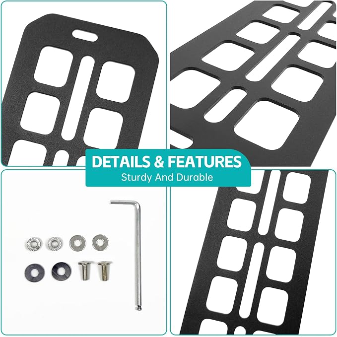 Under Seat Storage Molle Panel Compatible with 2015-2025 Ford F150 / Raptor, 2017-2025 Super Duty Accessories Seat Bottom Divider Panel Underseat Organizer Fit for 2015-2025 F-150 Accessories