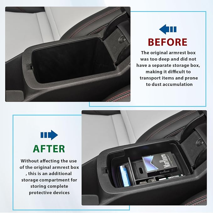 EDBETOS Center Console Organizer Tray Compatible with 2024 2025 2026 Chevy Trax Accessories LS 1RS LT 2RS ACTIV Interior Secondary Armrest Storage Box Insert Tray, ABS Material