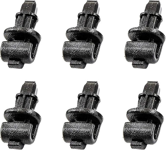 Xislet Set of 6 Sunshade Hook Clips Replacement for Odyssey Compatible with 2005-2010 Odyssey Sliding Door Holder 83-715-SHJ-A21ZA, 83715-SHJ-A21ZA