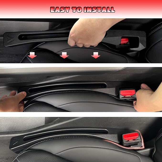 Toyota Tacoma Seat Gap Filler, Car Seat Gap Filler Organizer For Tacoma 1995-2026 Stop Things from Dropping Customized Interior Accessories for Toyota Black, 2 Pack