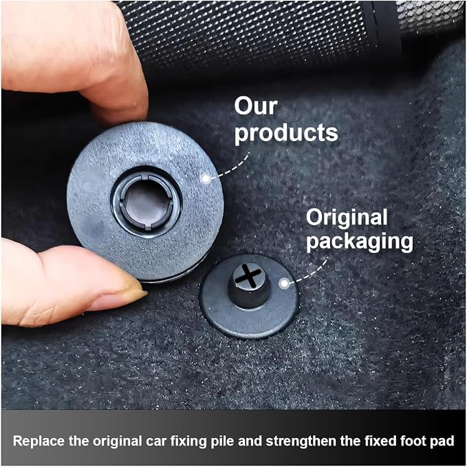 ZIMISI 10 Sets Car Floor Mat Clips, Non-Slip Carpet Fixers, Automotive Fastener Carpet Clips, Car Floor Mat Retaining Clip Replacement for #3D0-864-851-B41 3D0-061-795-B41 (10PCS)