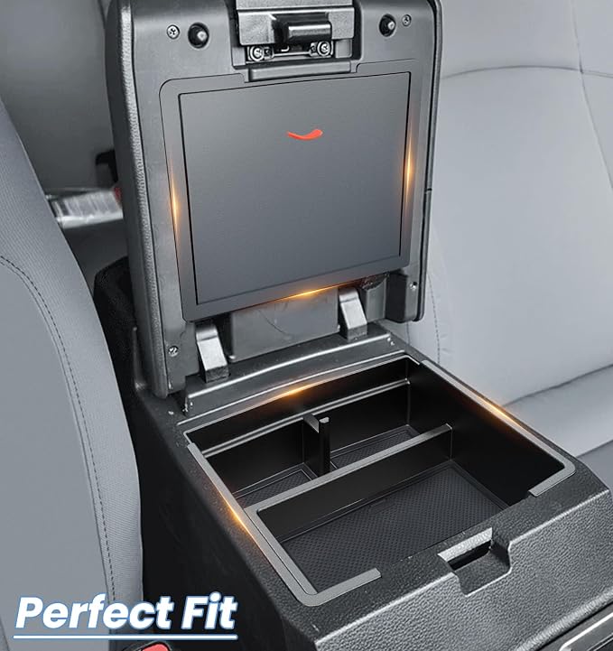 Sinvanho Center Console Organizer for 2024 2025 Toyota Tacoma (4th Gen), Magnetic Hidden Armrest Storage Box, Center Console Tray & Glove Box Organizer, Tacoma Interior Accessories Set 3PCS