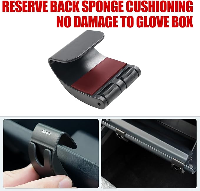 Mabett Glove Box Organizer Hooks for Ford Maverick 2026 2022-2025 Accessories, Snap-in Organizer Storage Hook Clips for Hanging Luggage Bag Umbrella Grocery Bag (Hooks)
