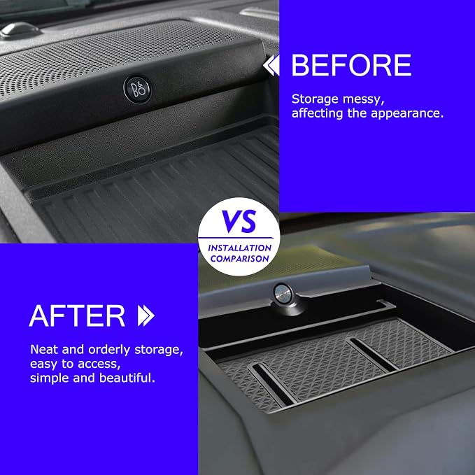 2020 F150 Dashboard Storage Box Organizer Tray for 2015-2020 Ford F150 2018-2020 Expedition Dash Storage Tray Accessories