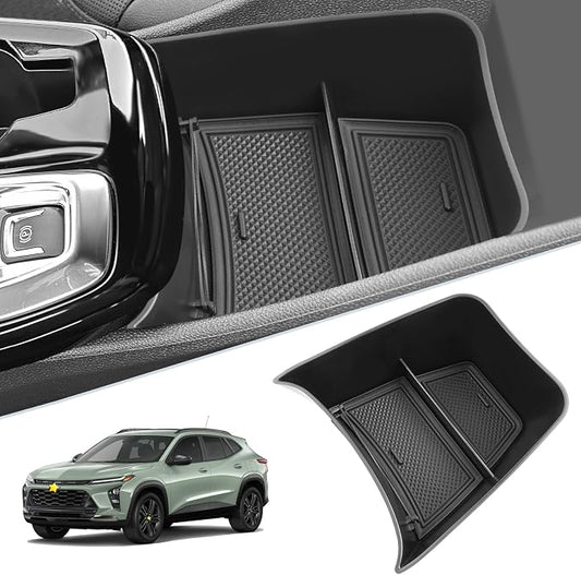 SKTU for 2024 2025 2026 Chevy Trax Center Console Organizer 2024 2025 2026 Chevy Trax Console Tray 2024 2025 2026 Trax Lower Console Tray 2024 2025 2026 Chevy Trax Accessories (Black)