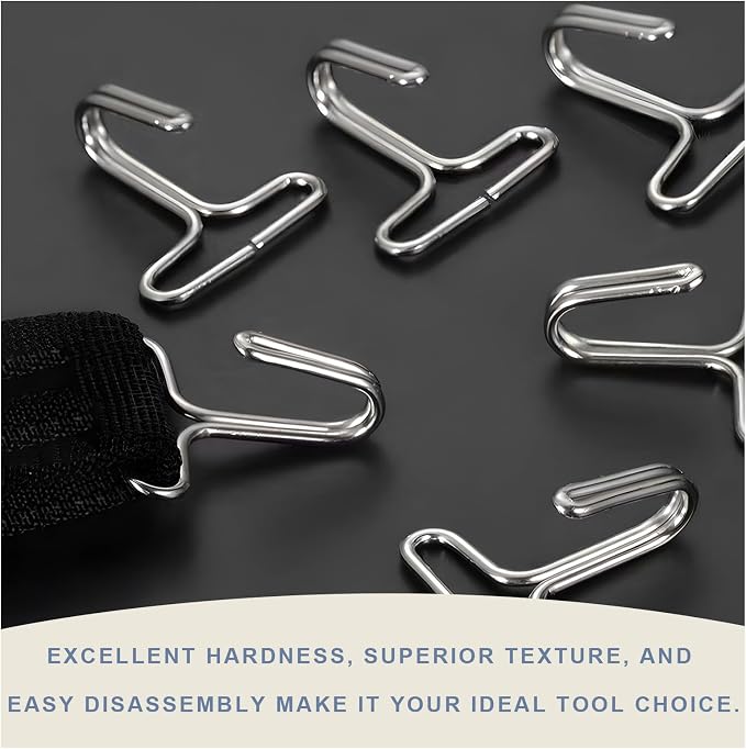 Sun Walker 20 PCS Car Seat Cover Hooks, Metal Headrest Pad Locking Clips Seat Protector Fixing Hanger, Carseat Cushion Fixing Hook Installation Replacement for Most Vehicles
