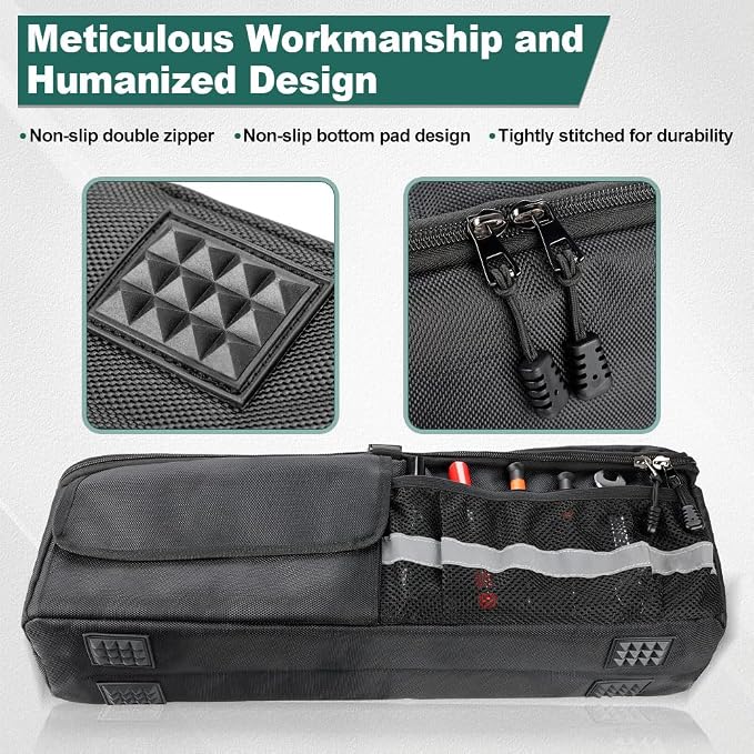 JDMON Car Storage Trunk Organizer with 1680D Oxford Cloth Car Bag Organizer Trunk Compatible with Toyota FJ Cruiser 2007-2021 Rear Storage Organizer Multifunctional Storage Bag with screws & wrench