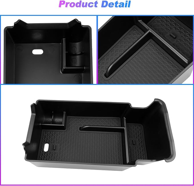 SXCY Fit for 2021-2023 2024 2025 2026 Buick Envision Center Console Organizer Tray for 2022-2024 2025 2026 Envision Accessories 2021-2026 Envision Armrest Storage Console Organizer Tray(Black)