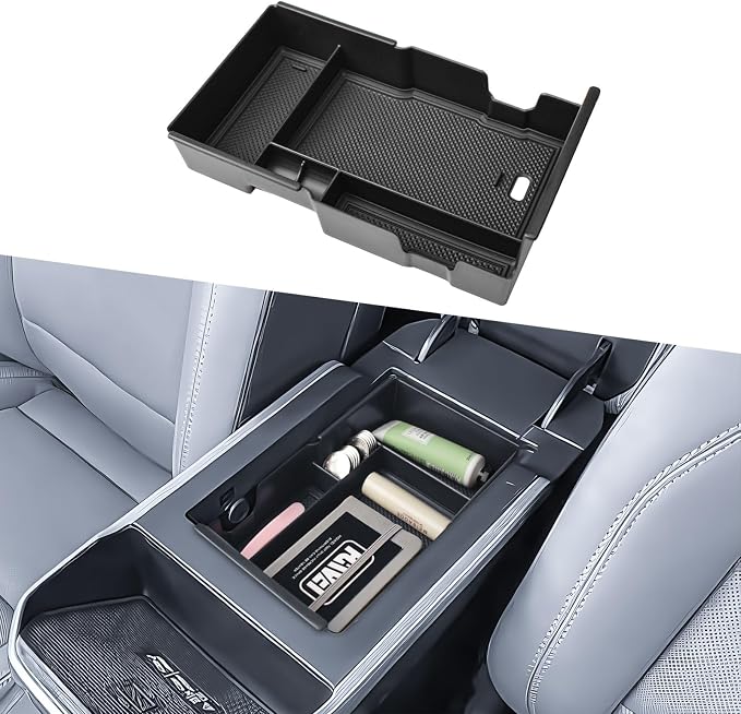 HGWEI Center Console Organizer Compatible with GMC Terrain 2025-2026 Interior Accessories – Middle Armrest Storage Box Insert Tray for Compartment Container Divider (Not for 2018–2024 Models)