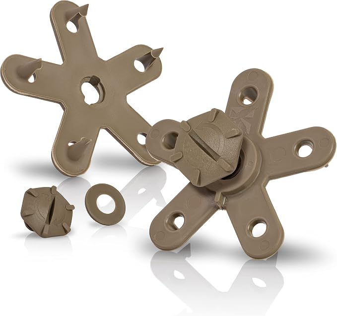 Eagle Klaw 2.0 Floor Mat Clips (8 Sets) for Car Mats and Floor Liners - Made in USA Car Accessories - Beige - 4 Car Floor Mats kit Without Cutter