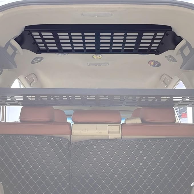 HIGH FLYING for Toyota Prado LC150/Lexus GX460 Car Molle Panels Storage Modular System Trunk Shelf Organizer Rear Cargo Racks (Roof Panel)