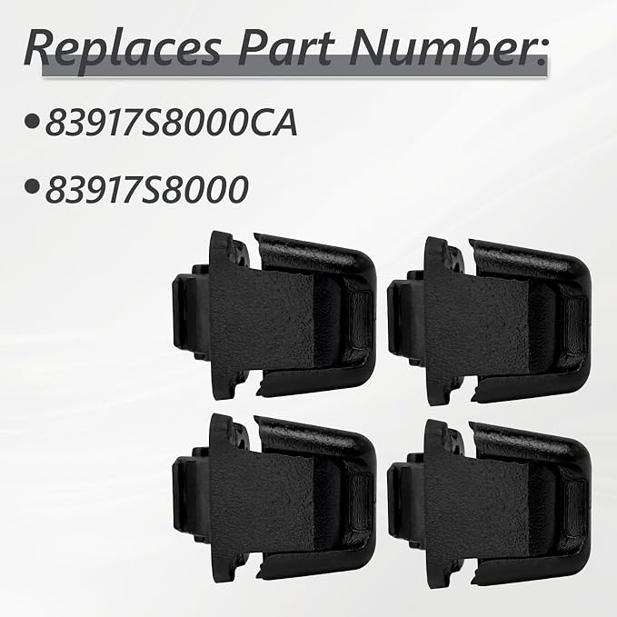 Interior Rear Door Curtain Hook Compatible with Hyundai Palisade 2020-2023 Replace 83917S8000CA 83917-S8000CA 83917S8000 4Pcs Interior Sun Shade Blind Curtain Hook