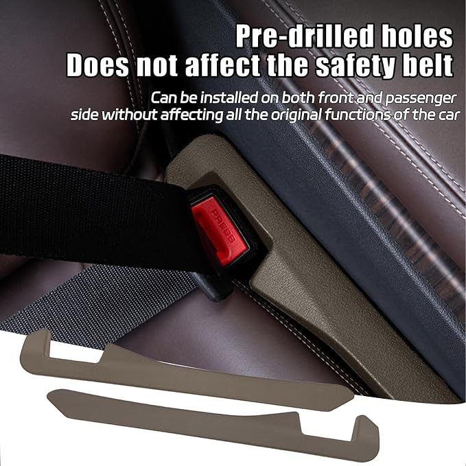 2PCS Car Seat Gap Filler, Soft Foam Leather Seat Side Gap Filler Plug, Fill The Gap Between Seat and Console, Stop Things from Dropping, Universal Interior Car Accessories (Brown)
