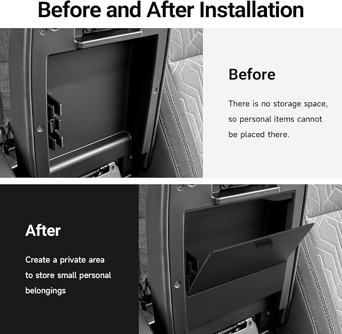 Center Console Hidden Box Organizer Compatible with Toyota 2016-2020 2021 2022 2023 Tacoma Accessories ABS Material Secret Compartment