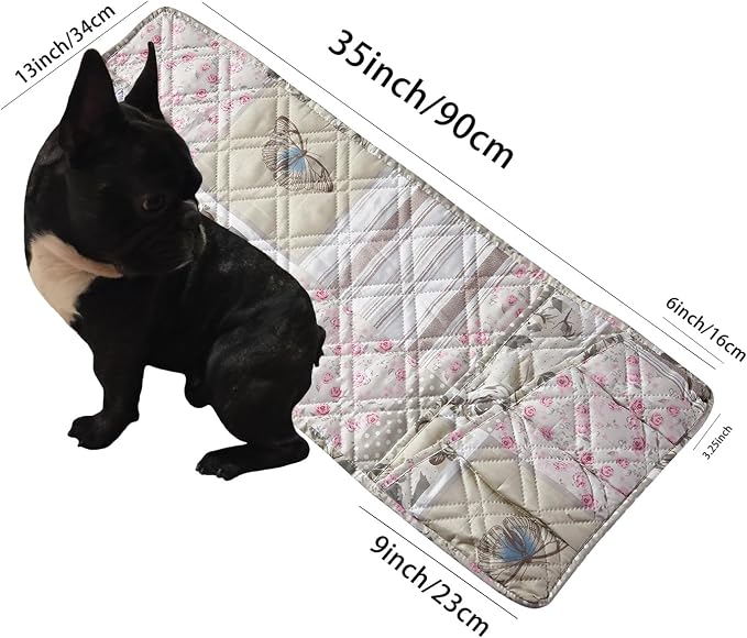 Brilliant Sunshine Grey Cupid and Pink Roses Patchwork Couch Armrest Organizer, Non Slip Armchair Caddy for Sofa Recliner, Washable Remote Control Holder, Storage for Magazine, Phone, iPad (35"×13")
