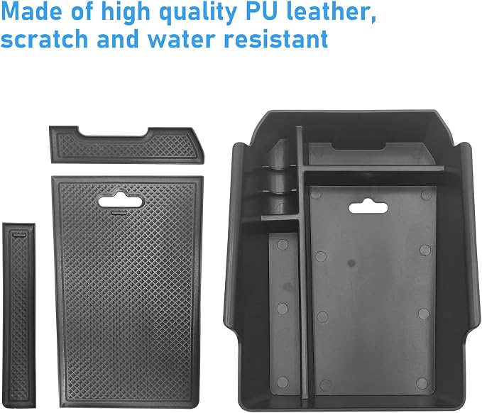 Compatible with BMW X3 Center Console Organizer 2018-2024,for 2019-2024 X4 Console Organizer Tray, for X3 G01/X4 G02 Center Aremrest Secondary Storage Box With Coin Holder(Not Fit 2025+)