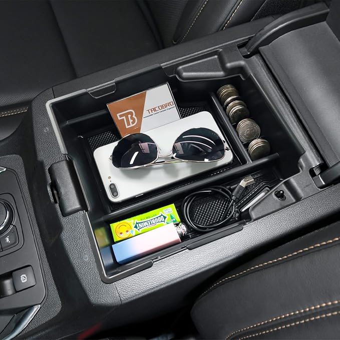 Center Console Organizer Compatible with Chevy Traverse 2018 2019 2020 2021 2022 2023 Accessories, Armrest Insert Tray Secondary Storage Box ABS, Black | Armrest Insert Tray, Secondary Storage Box, ABS Material, Compatible with 2018 2019 2020 2021 2022...