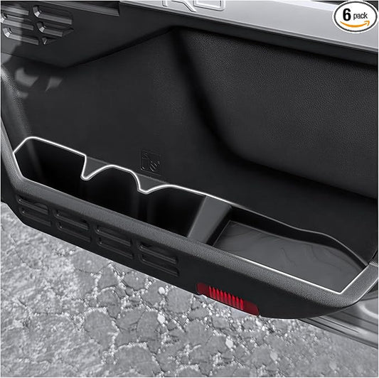 SXCY for 2025 2026 Toyota Tacoma Door Storage Organizer for 2024 2025 2026 Toyota Tacoma Accessories 2026 Tacoma Console Organizer TPE Car Gate Side Organizer Front&Rear Door Insert Box