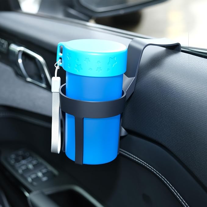 BBTO 6 Pcs Universal Car Cup Holder for Slim Water Bottles, Small Window Cup Holders for Vehicles Portable Multifunction Vehicle Bottle Mount Replacements for Trucks, Rvs, Bunk Bed