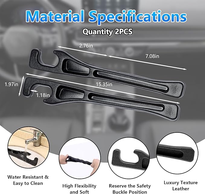 LLXGAB【Compatible with Volkswagen Tiguan Seat Gap Filler,No Drop Seat Guard Compatible with Volkswagen Tiguan,Drop Seat Guards for Cars(2Pcs),Emergency Keychain Car Escape Tool(2Pcs)