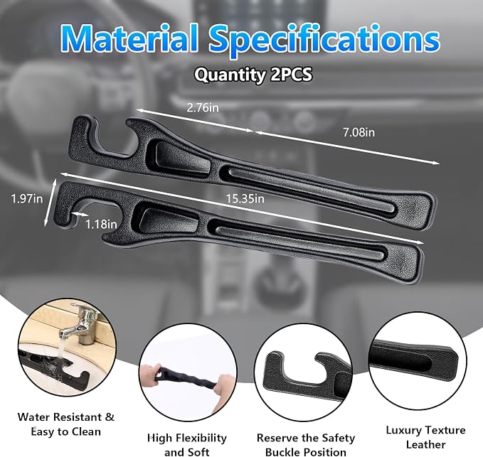 【Compatible with Toyota Highlander】 Seat Gap Filler,No Drop Seat Guard Compatible with Toyota Highlander.Drop Seat Guards for Cars(2Pcs),Emergency Keychain Car Escape Tool(2Pcs)