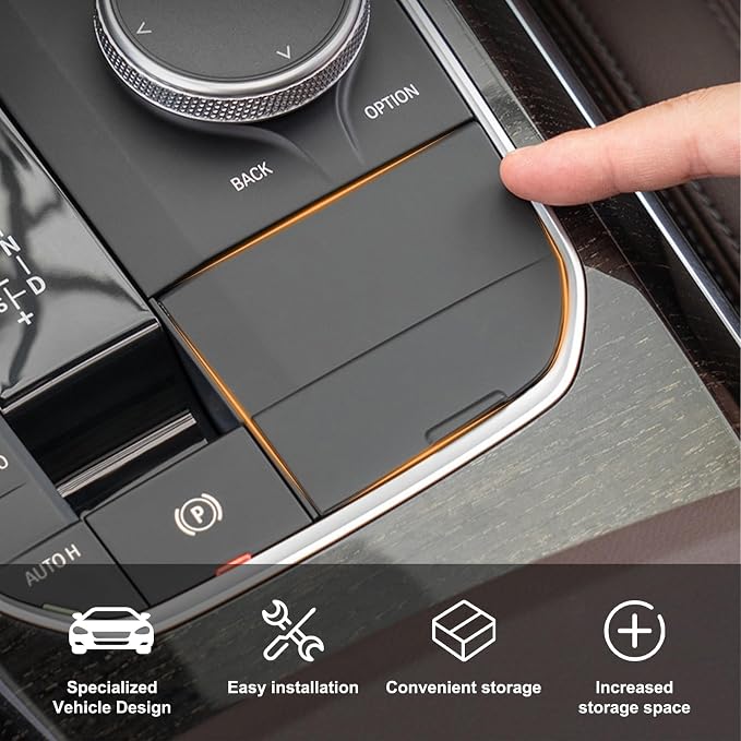 Center Console Organizer Compatible with BMW 1 2 3 4 Series X3 X4 F40 F44 G20 G21 G22 G23 G24 G26 G01 G02 M4 G82 M3 G80 i4 i3 LHD Modification ABS Hidden Storage Box
